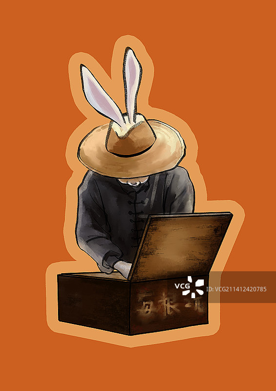 年俗生肖兔子图片素材
