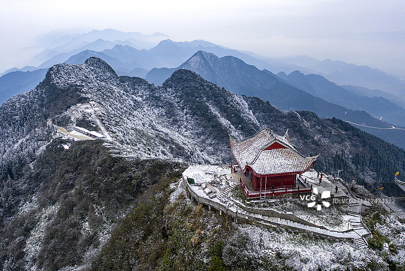 华蓥山初雪图片素材