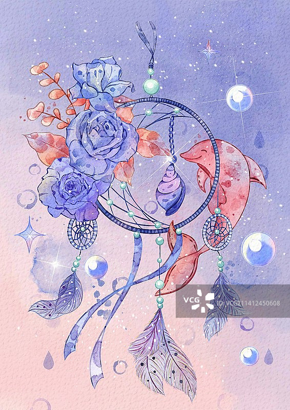 捕梦网装饰背景图片素材