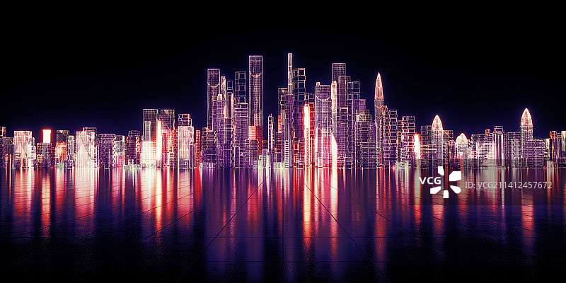 3D城市建筑和广场图片素材