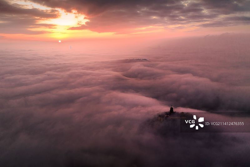 南通狼山日出图片素材