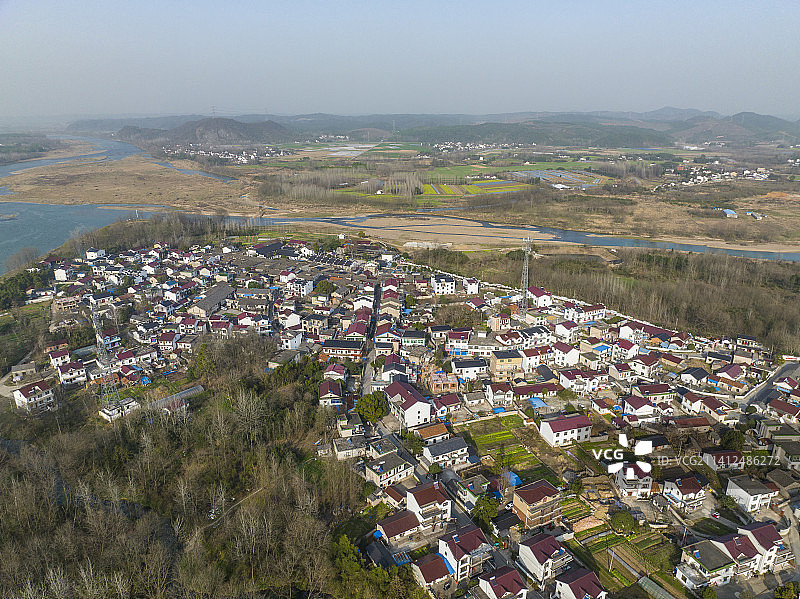 安徽皖南宣城泾县田园乡镇风光图片素材