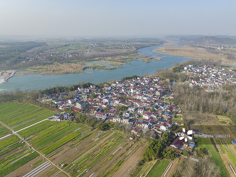 安徽皖南宣城泾县田园乡镇风光图片素材
