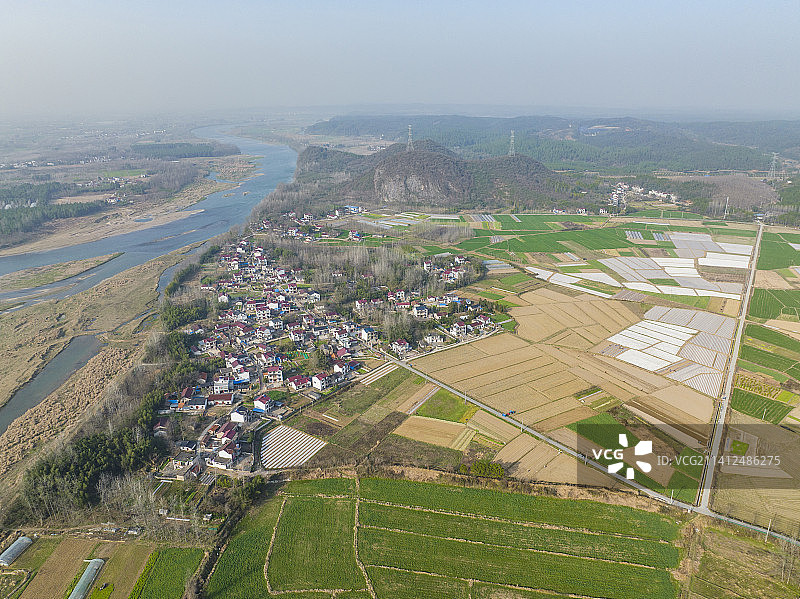 安徽皖南宣城泾县田园乡镇风光图片素材