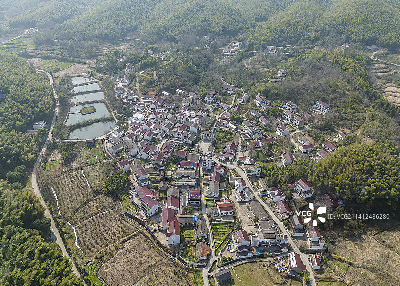 安徽皖南宣城泾县田园乡镇风光图片素材