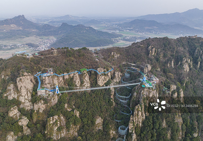 安徽芜湖马仁奇峰玻璃栈道图片素材