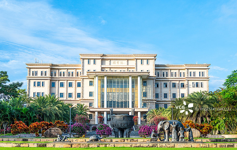 三亚学院书山馆大学图书馆图片素材