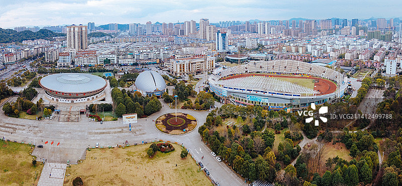 宜春 袁州区 地标 航拍素材 江西省 宜春市 城市 商业图片素材