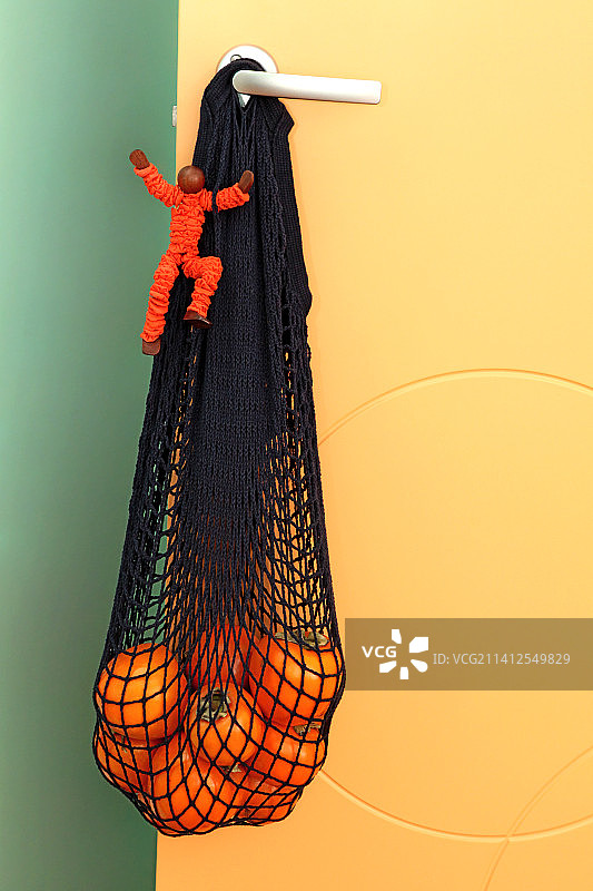 柿子与环保袋（俄罗斯）图片素材