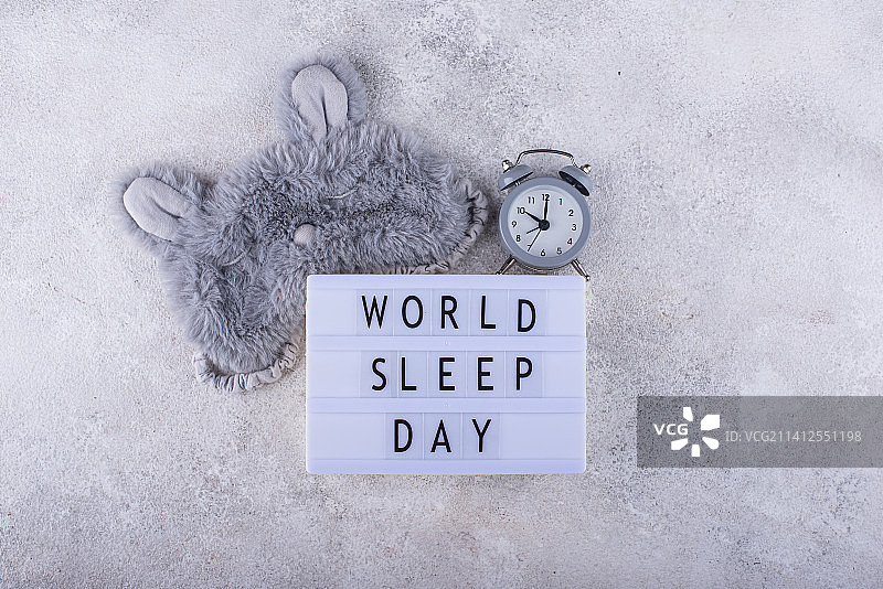 世界睡眠日闹钟概念设计图片素材