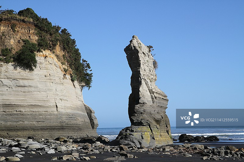 新西兰海蚀石灰岩图片素材