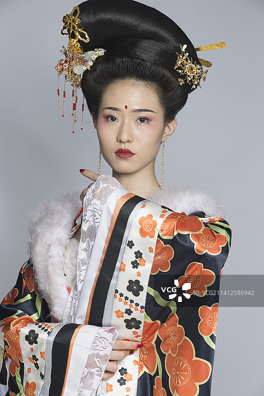 汉服风韵人像棚拍（汉服少女）图片素材