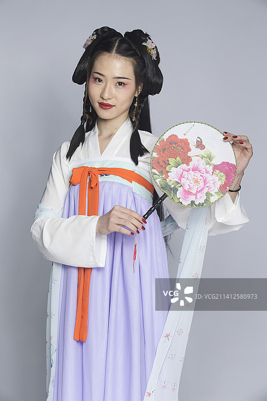 汉服风韵人像棚拍（汉服少女）图片素材