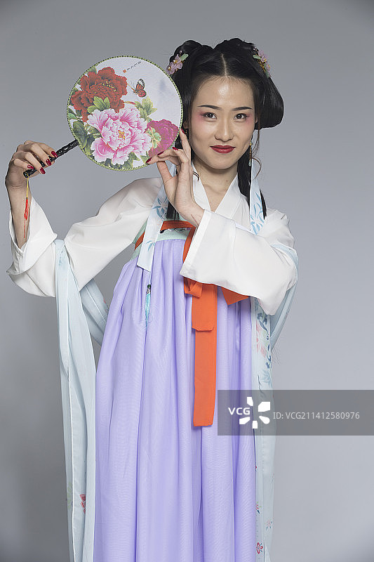 汉服风韵人像棚拍（汉服少女）图片素材