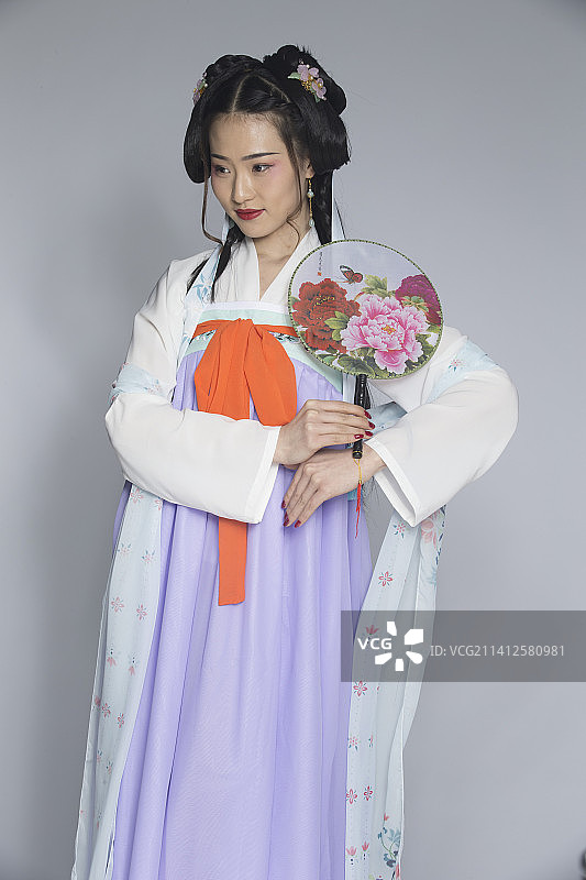 汉服风韵人像棚拍（汉服少女）图片素材