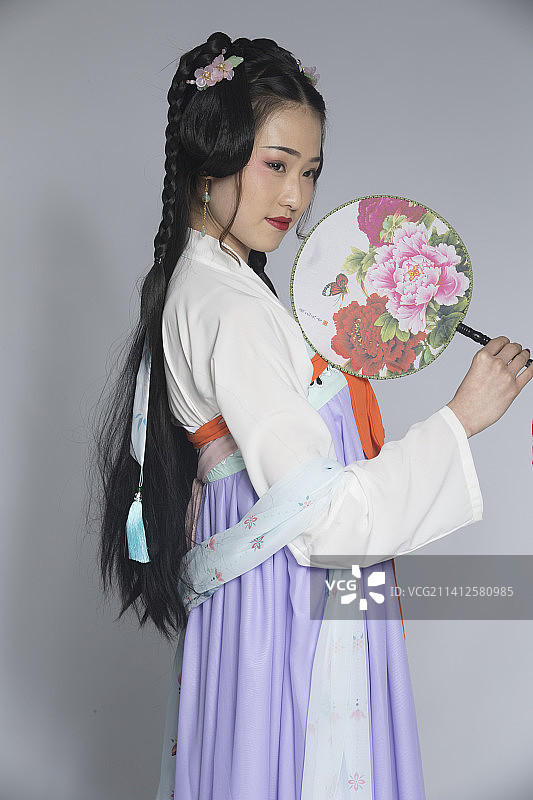汉服风韵人像棚拍（汉服少女）图片素材
