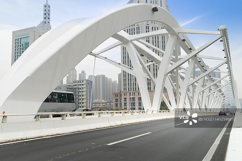 天津进步桥桥梁公路图片素材