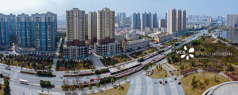 黄冈 黄州区 地标 航拍素材 湖南省 黄冈市 城市 商业图片素材