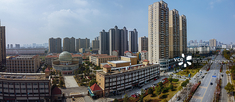 黄冈 黄州区 地标 航拍素材 湖南省 黄冈市 城市 商业图片素材