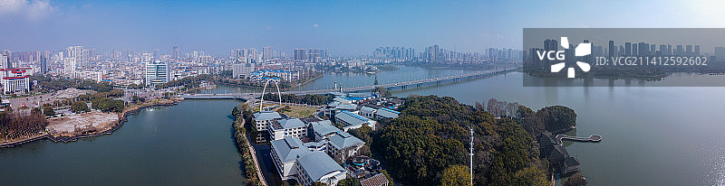 鄂州 鄂城区 地标 航拍素材 湖南省 鄂州市 城市 商业图片素材