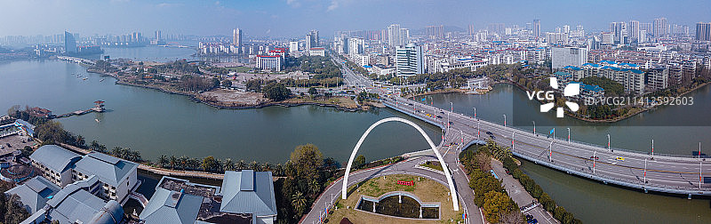 鄂州 鄂城区 地标 航拍素材 湖南省 鄂州市 城市 商业图片素材