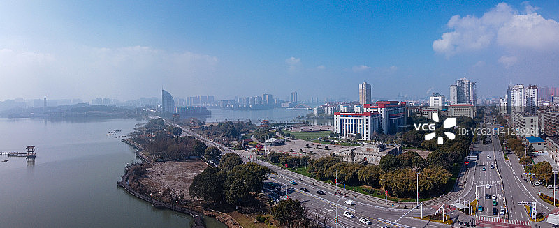 鄂州 鄂城区 地标 航拍素材 湖南省 鄂州市 城市 商业图片素材