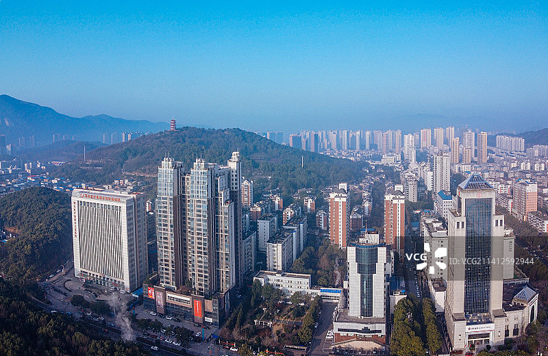 黄石 下陆区 地标 航拍素材 湖南省 黄石市 城市 商业图片素材