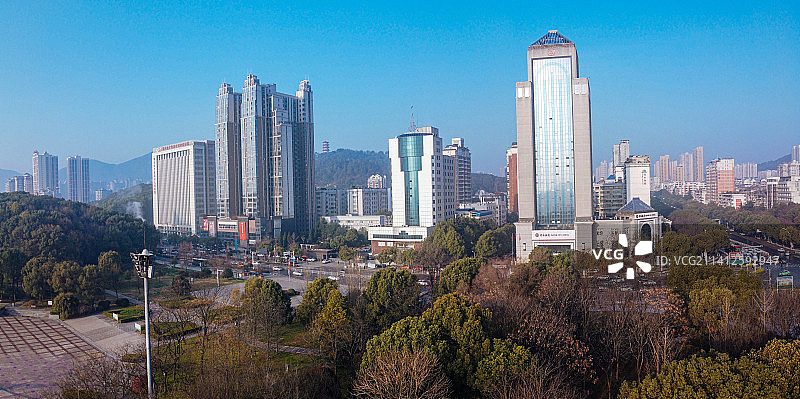 黄石 下陆区 地标 航拍素材 湖南省 黄石市 城市 商业图片素材