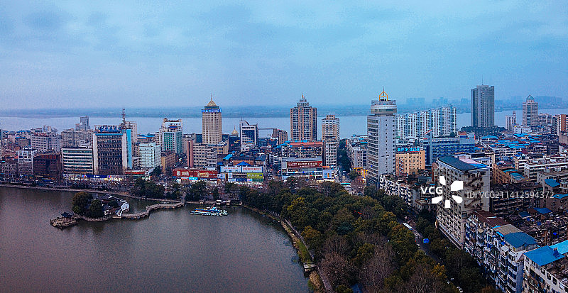 九江 浔阳区 地标 航拍素材 江西省 九江市 城市 商业图片素材