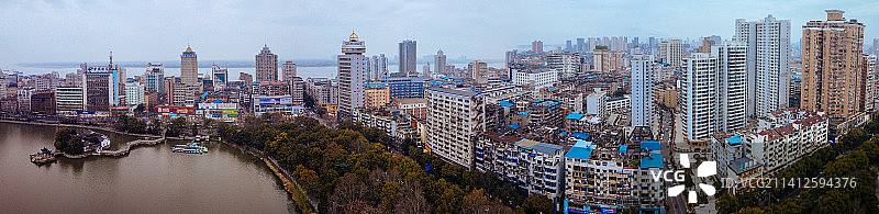 九江 浔阳区 地标 航拍素材 江西省 九江市 城市 商业图片素材