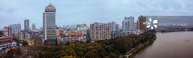 九江 浔阳区 地标 航拍素材 江西省 九江市 城市 商业图片素材