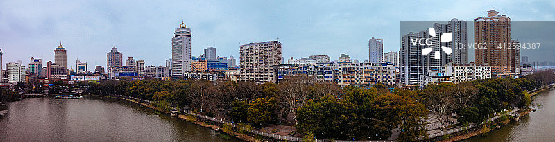 九江 浔阳区 地标 航拍素材 江西省 九江市 城市 商业图片素材