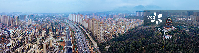 九江 浔阳区 地标 航拍素材 江西省 九江市 城市 商业图片素材