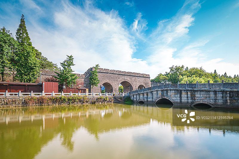 荆州古城墙图片素材