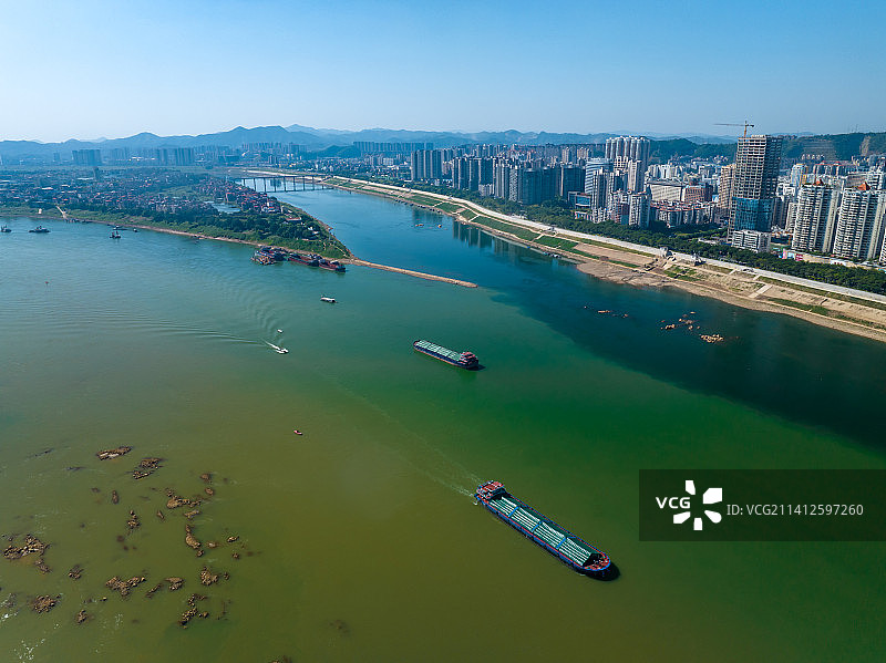 广西梧州市长洲岛风光图片素材