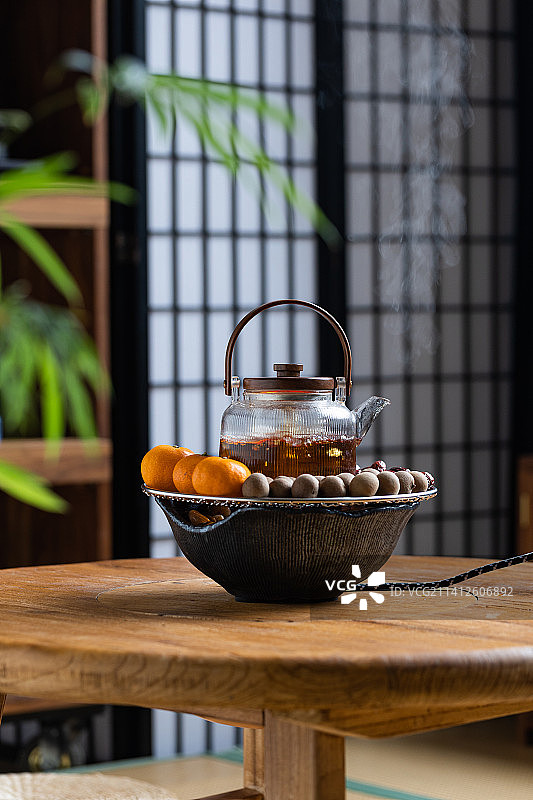 围炉煮茶生活方式茶道图片素材