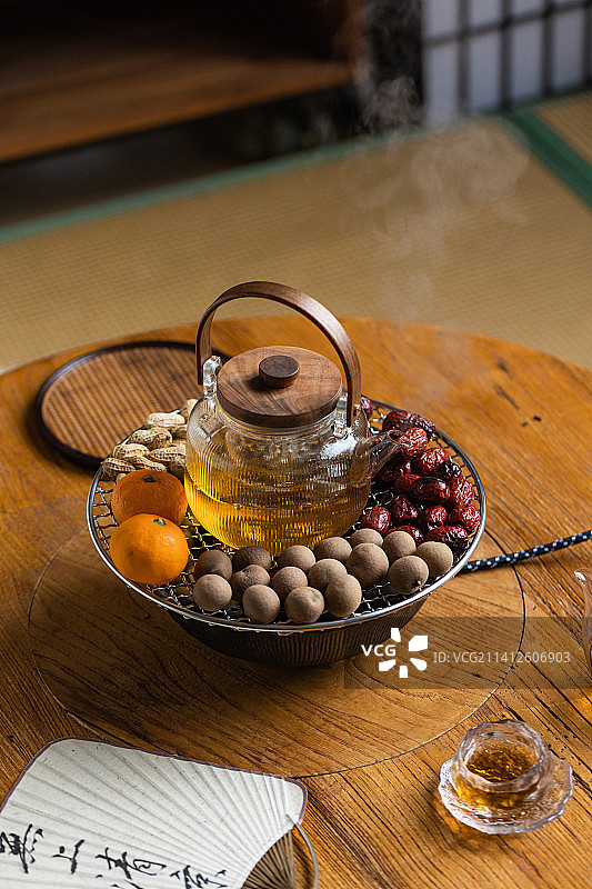 围炉煮茶生活方式茶道图片素材
