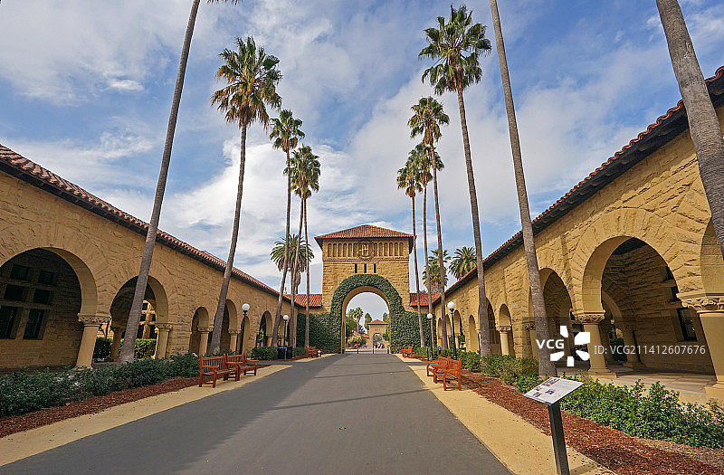 美国斯坦福大学（Stanford）美丽校园风光图片素材