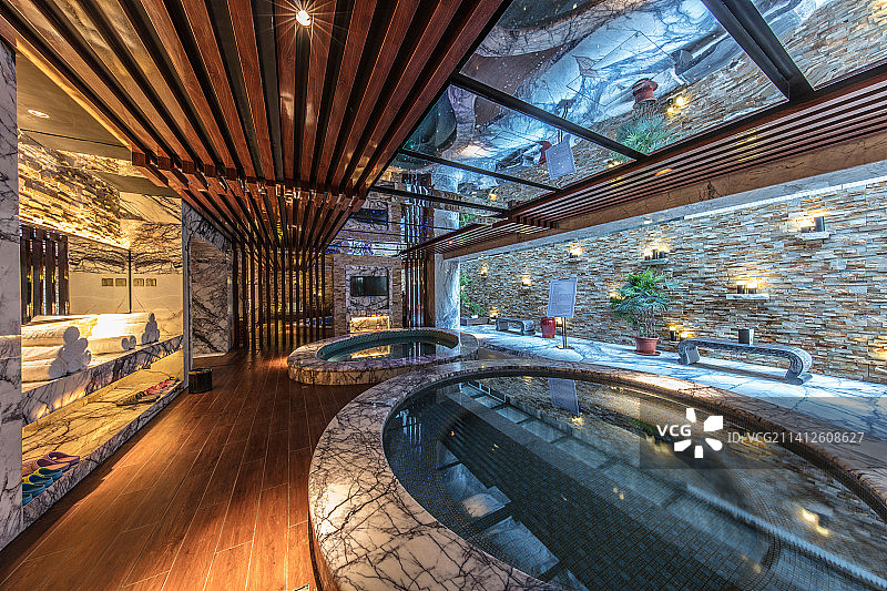 室内温泉图片素材