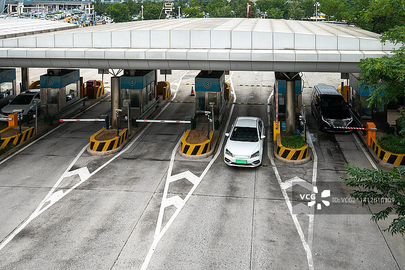 高速公路收费站图片素材