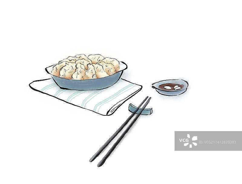 饺子插画免扣素材图片素材