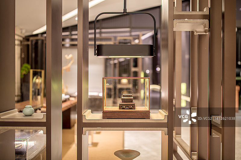 样板间中式摆件图片素材