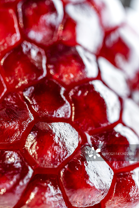 红色石榴籽特写图片素材