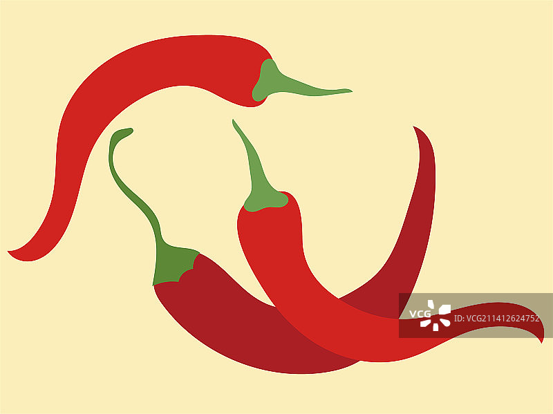 三个红辣椒图片素材