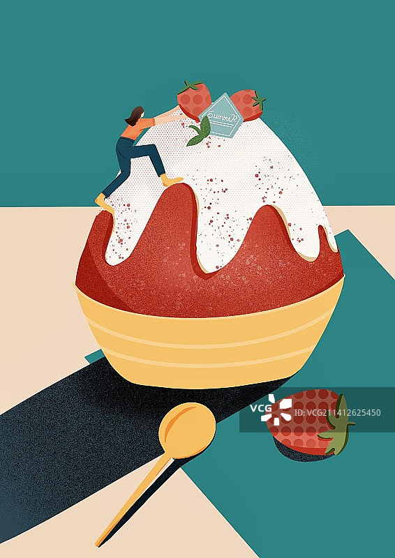 甜点雪山图片素材