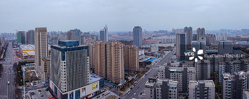 许昌 魏都区 地标 航拍素材 河南省 许昌市 城市 商业图片素材