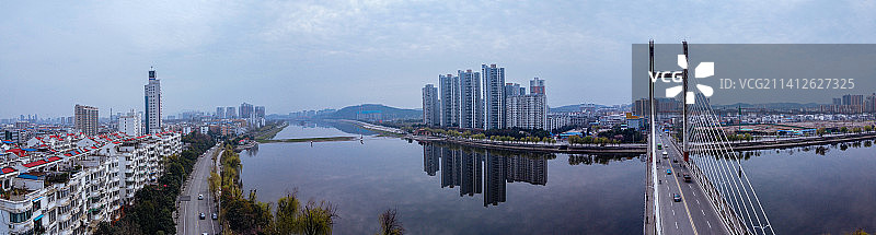 信阳 浉河区 地标 航拍素材 河南省 信阳市 城市 商业图片素材