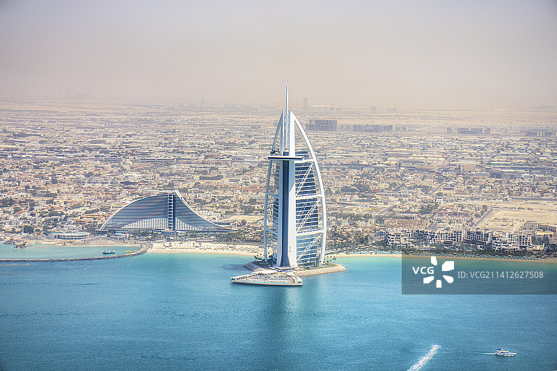 迪拜航拍图片素材