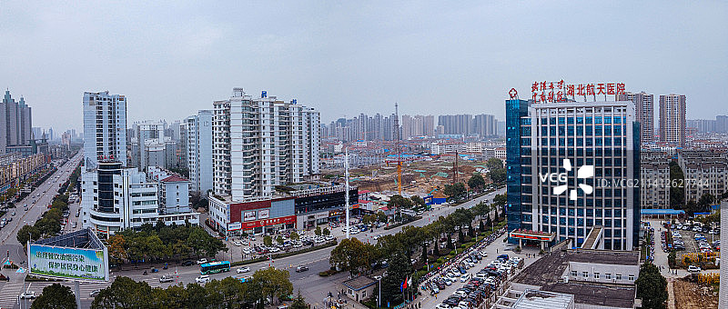 孝感 孝南区 地标 航拍素材 湖北省 孝感市 城市 商业图片素材