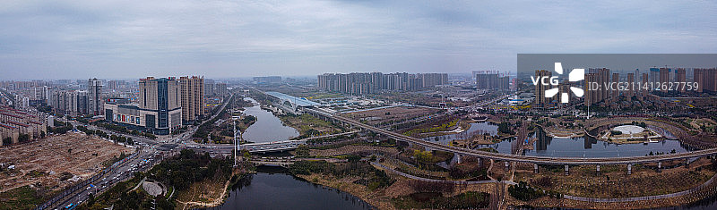 孝感 孝南区 地标 航拍素材 湖北省 孝感市 城市 商业图片素材